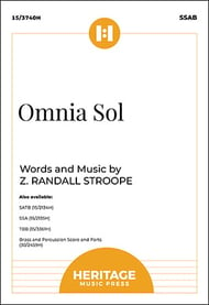 Omnia Sol SSAB choral sheet music cover Thumbnail